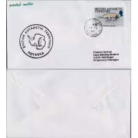 Sobre circulado Antártida, Mi.115, Usado #, Territorio Antártico Británico