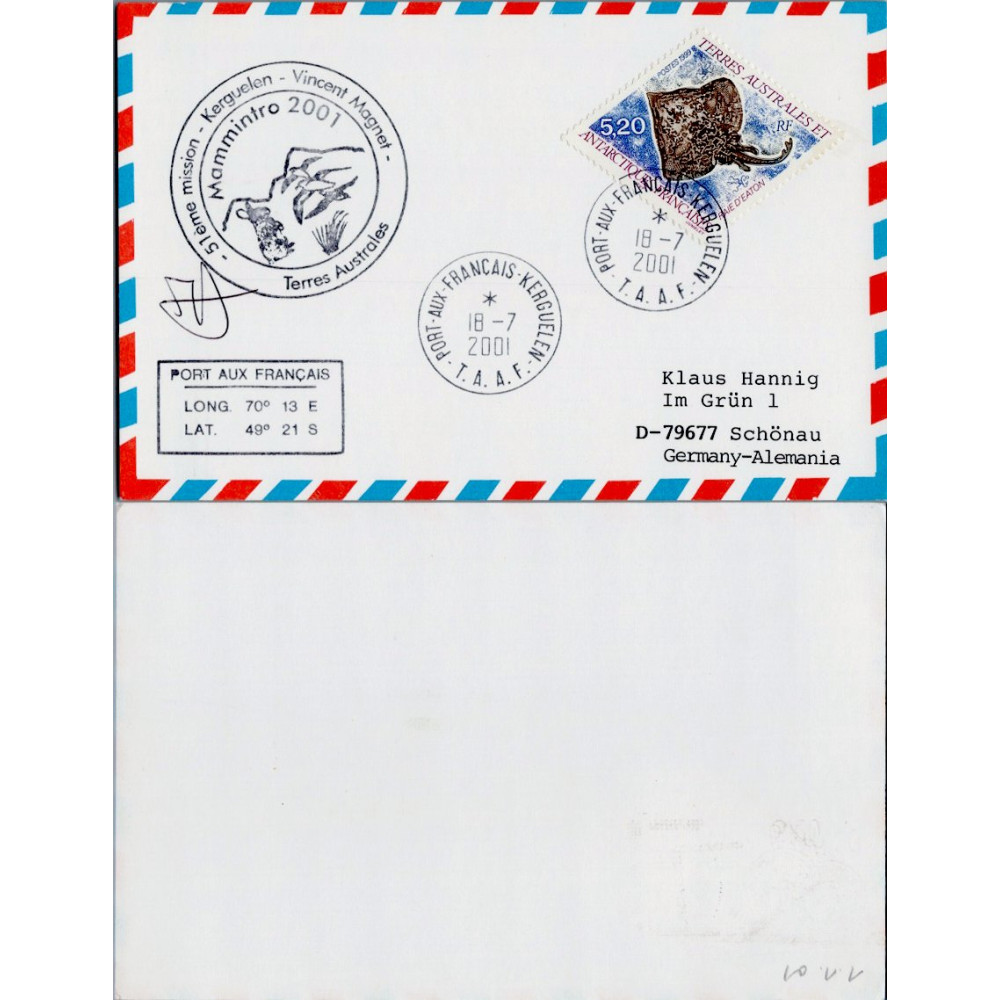 Cover Antarctica, Used #, French Southern and Antarctic Lands