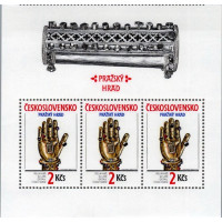 Folha completa Tchecoslováquia, Pof.2943 (Mi. 3051), MNH, 2 Kčs