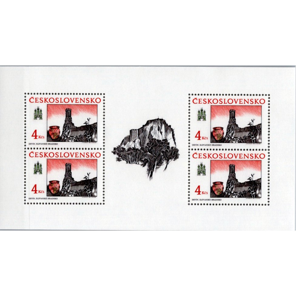 Bloco Tchecoslováquia, Pof.A2915 (Mi. 3023KB), MNH, 4 Kčs