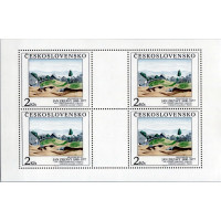 Mini-folha PL Tchecoslováquia, Pof.2961 (Mi. 3069), MNH, 2 Kčs