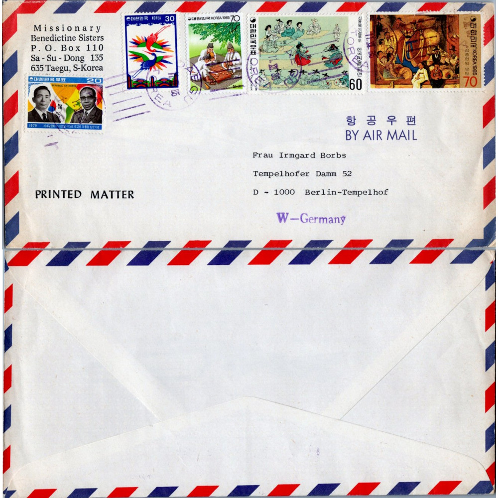 Brief Asien#, Südkorea