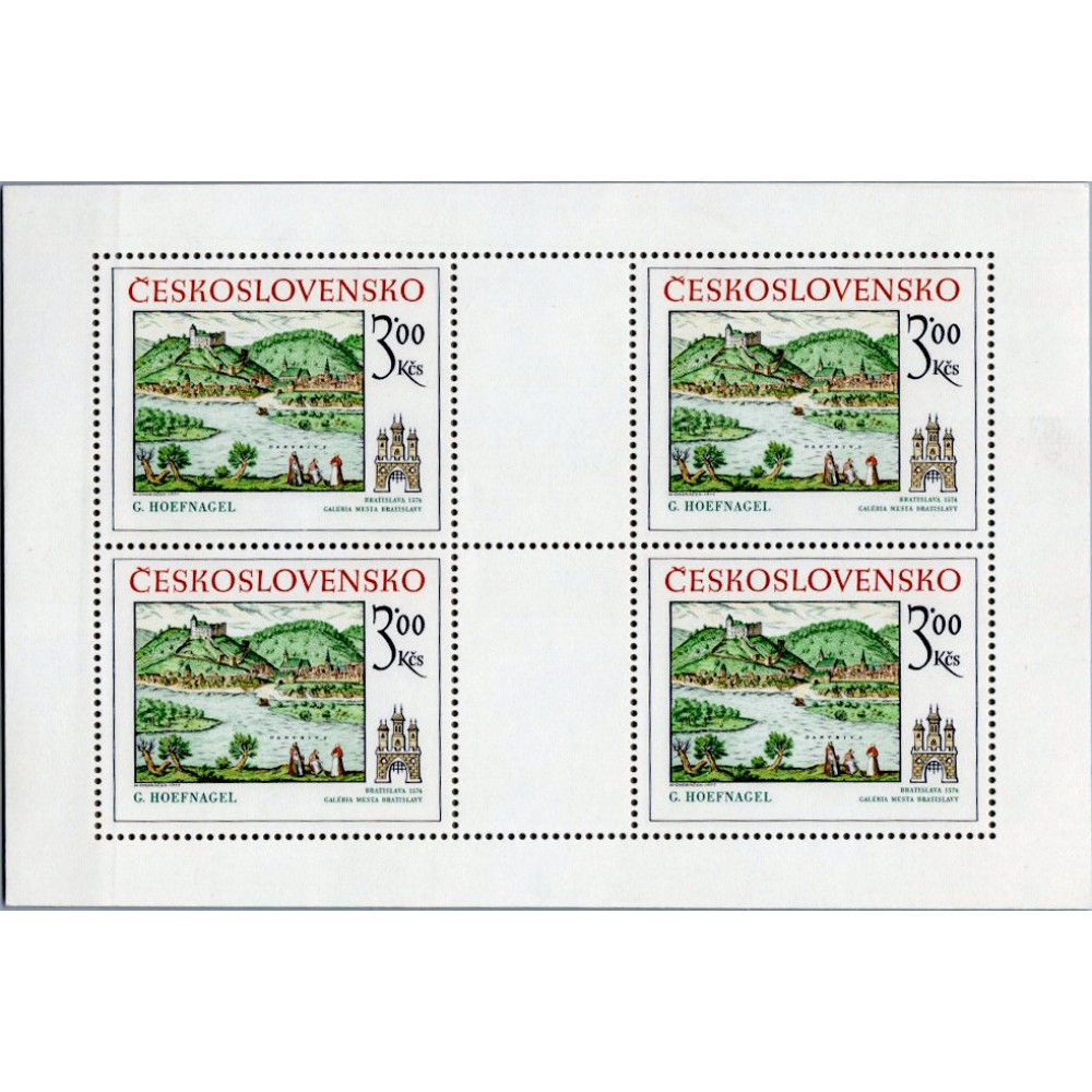 Mini-folha PL Tchecoslováquia, Pof.2289 (Mi. 2418), MNH, 3Kčs