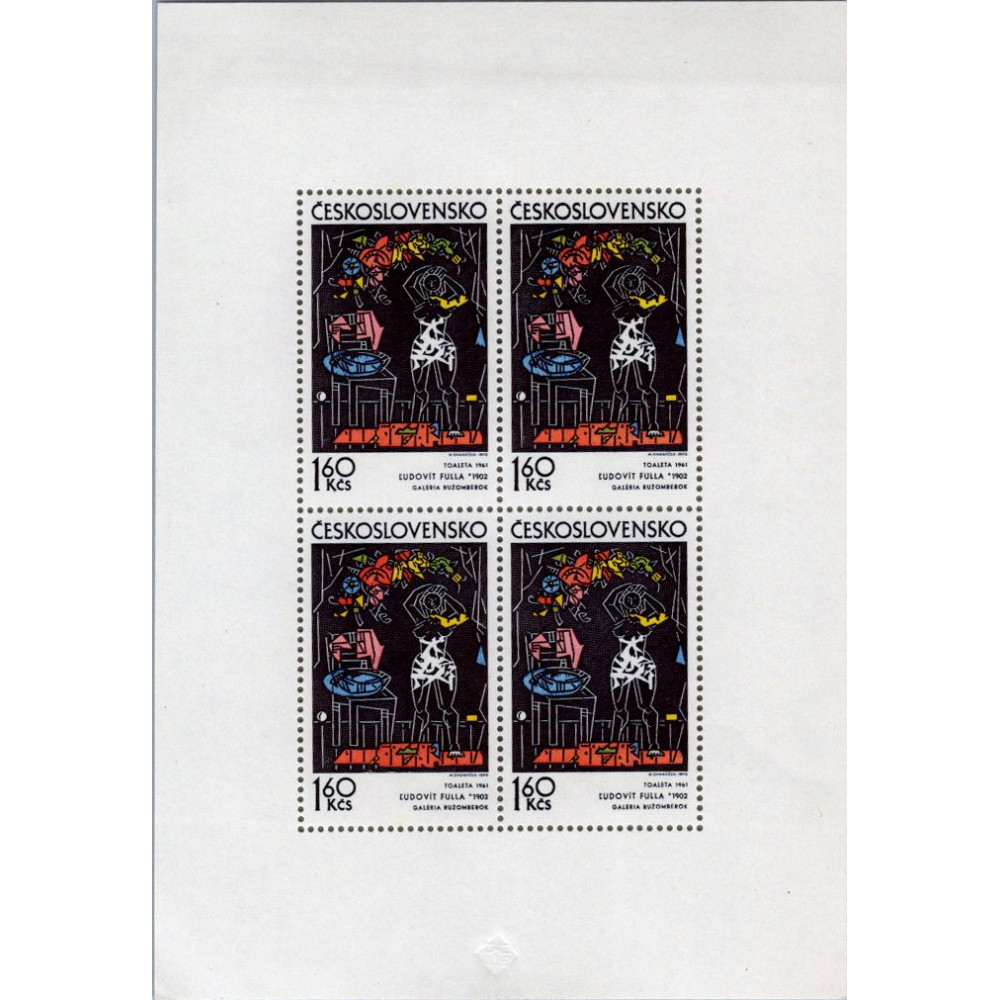 Mini-folha PL Tchecoslováquia, Pof.1952 (Mi. 2064), MNH, 1,60Kčs
