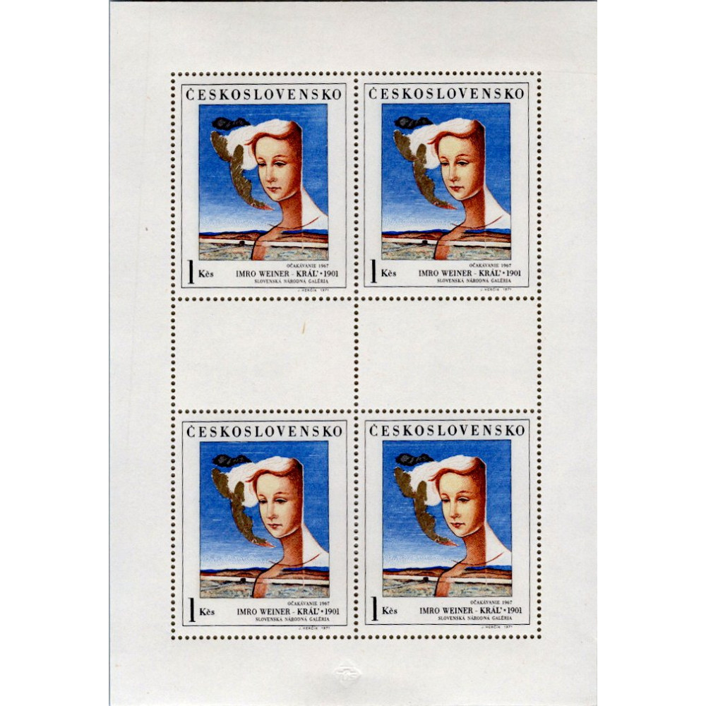 Přepážkový list PL ČSR, Pof.1922**, 1Kčs