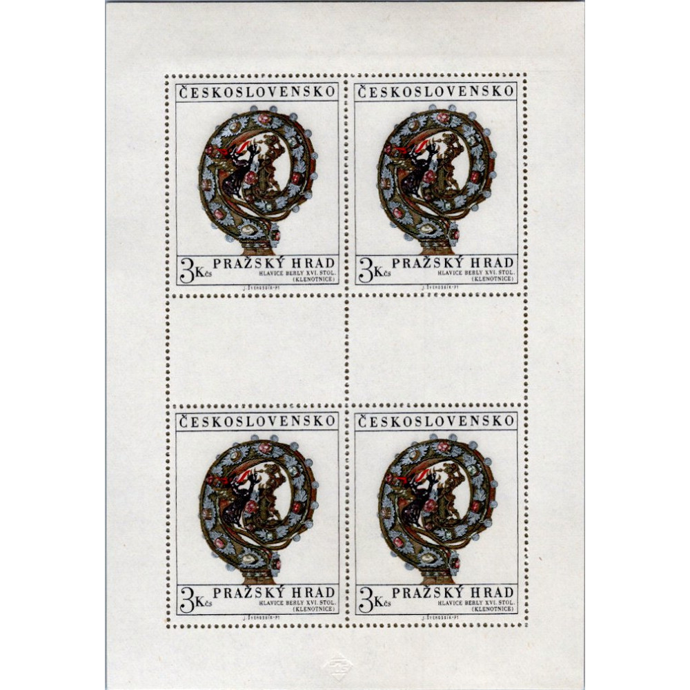 Přepážkový list PL ČSR, Pof.1895**, 3Kčs