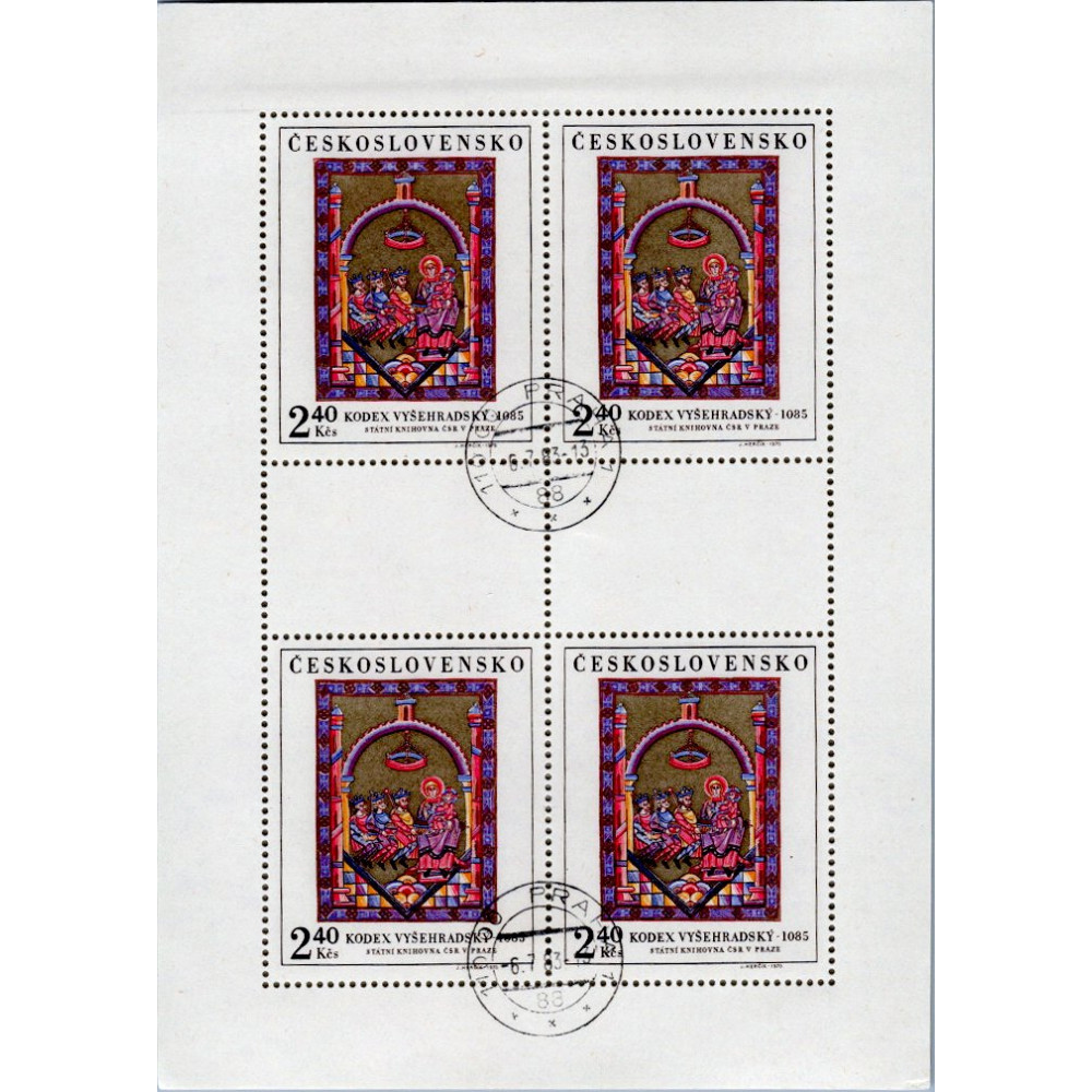 Přepážkový list PL ČSR, Pof.1857#, 2,40Kčs