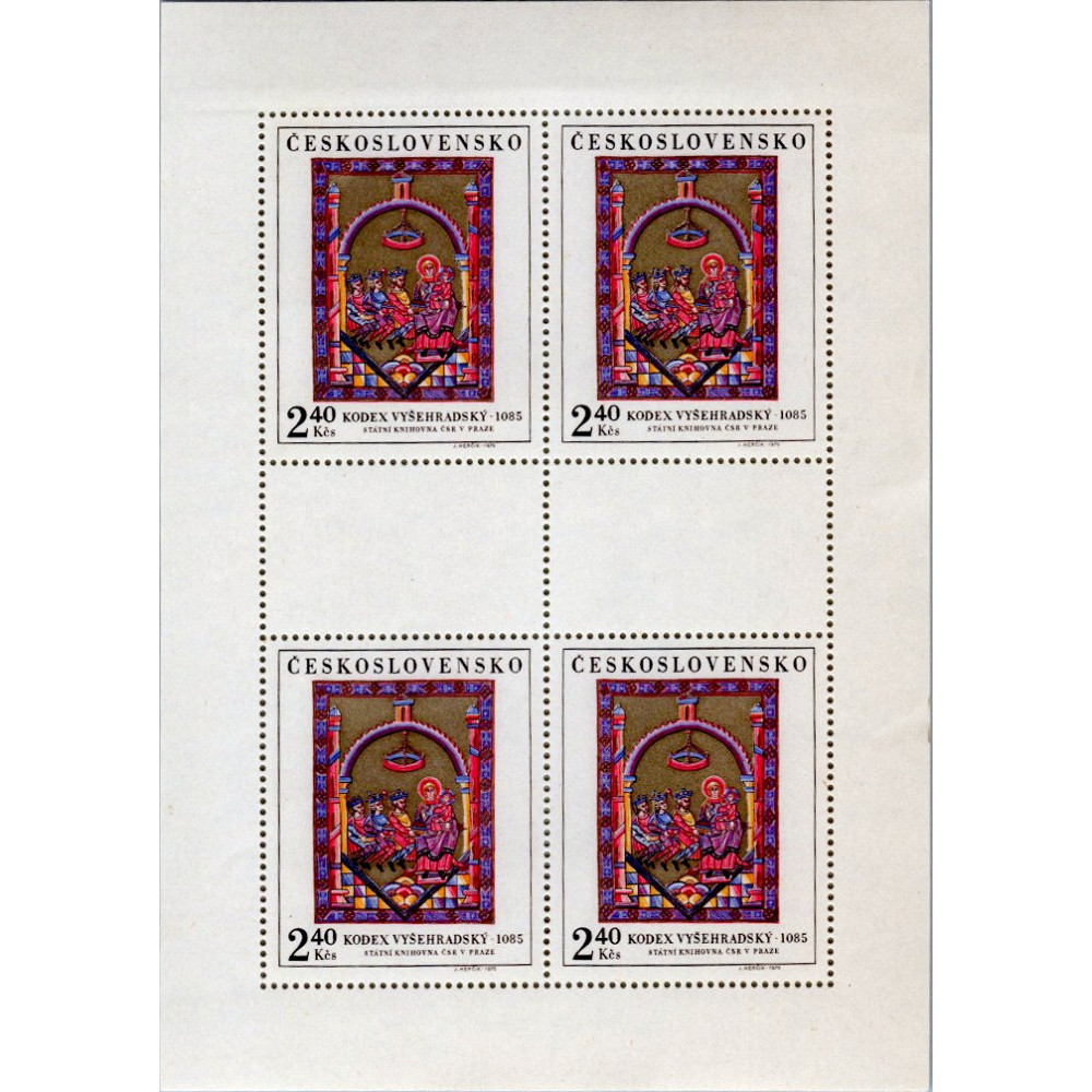 Přepážkový list PL ČSR, Pof.1857**, 2,40Kčs