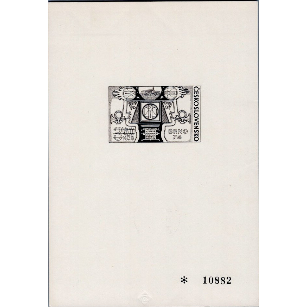Commemorative print Czechoslovakia, Pof.PT10 (Pof. PT10), (*)