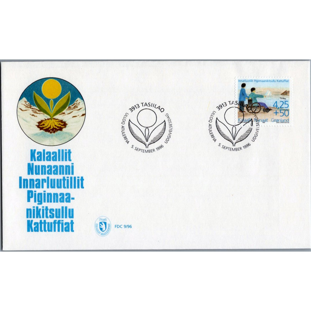 FDC Groenlândia, Mi.296, MNH
