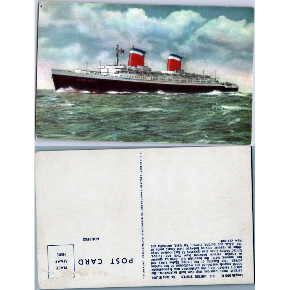 Tarjeta postal , (*), Estados Unidos