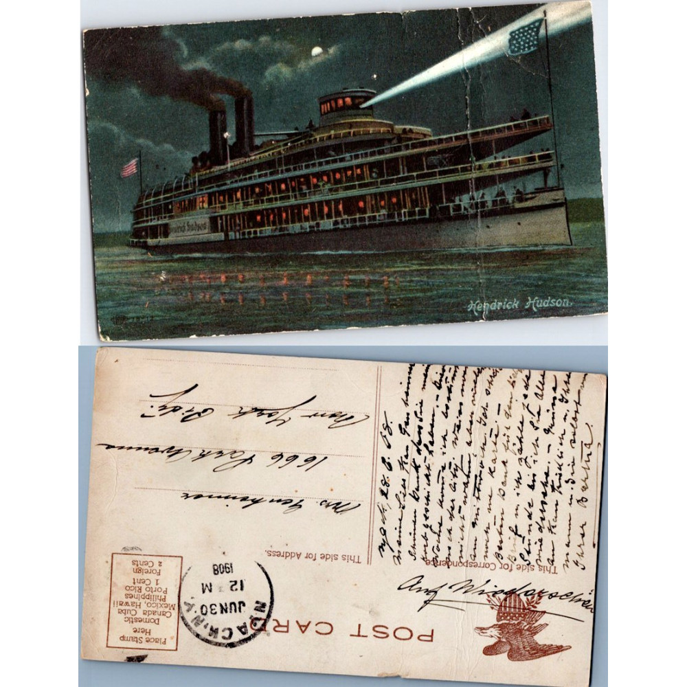 Tarjeta postal , (*), Estados Unidos – Racine