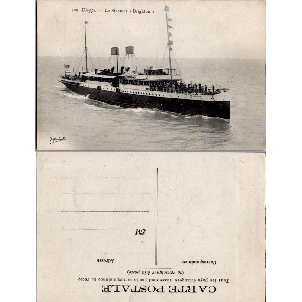 Postkarte (*), Frankreich – Dieppe
