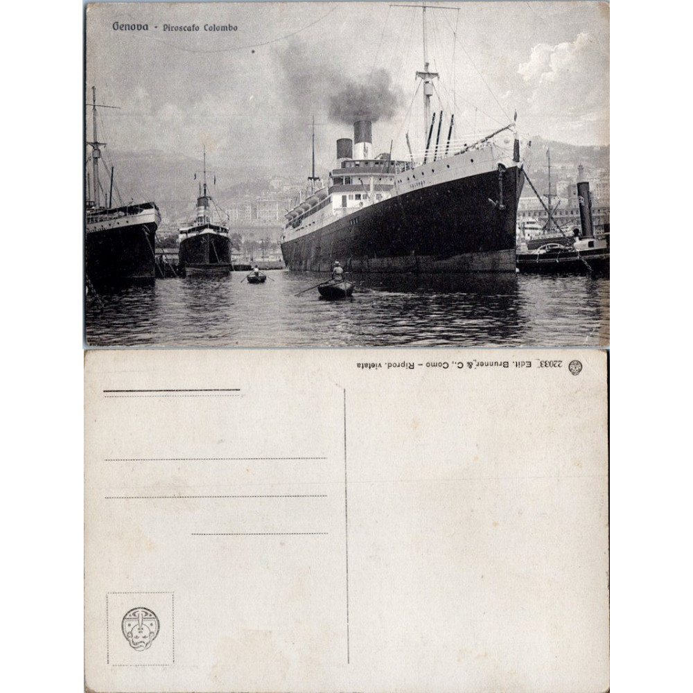 Cartão-postal , (*), Itália – Genova