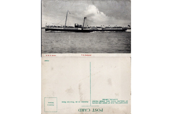 Pohlednice (*), Anglie, PS "Balmoral"