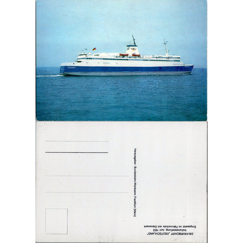 Pohlednice (*), Německo, FS "Deutschland"