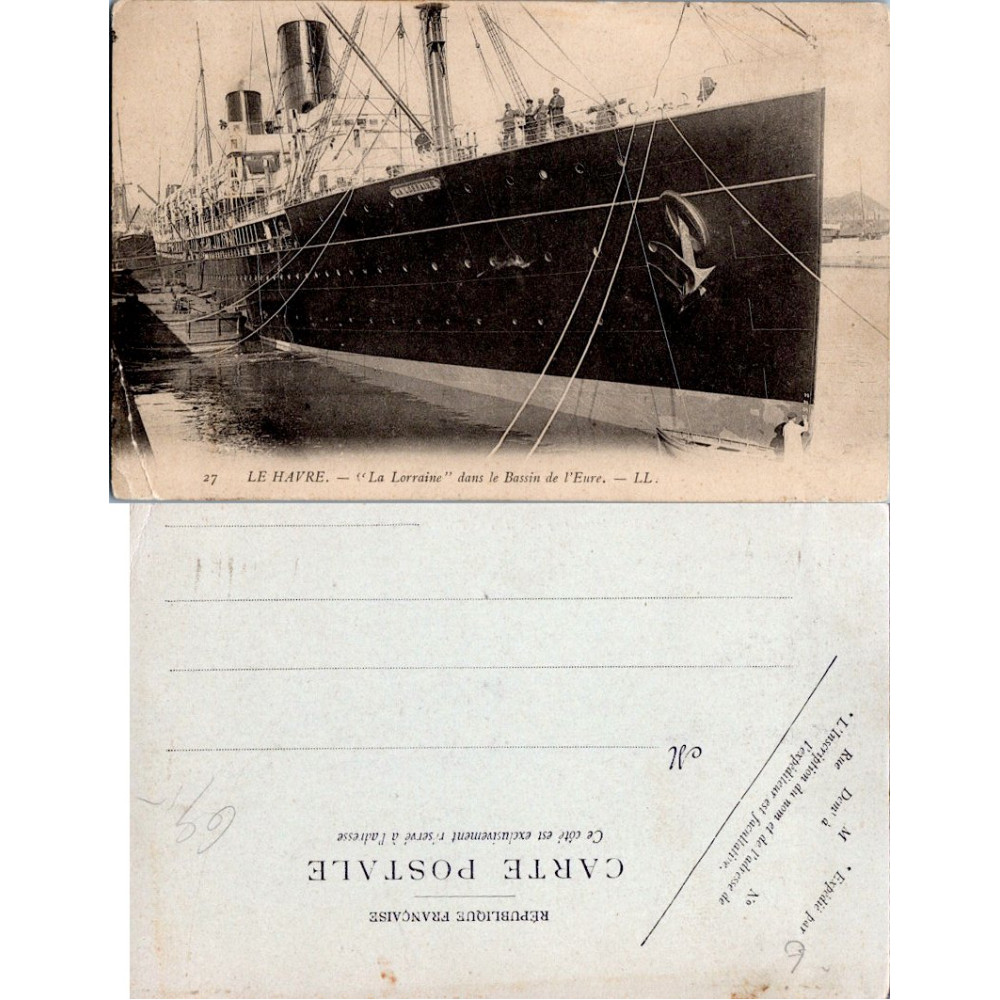 Postkarte (*), Frankreich – Le Havre