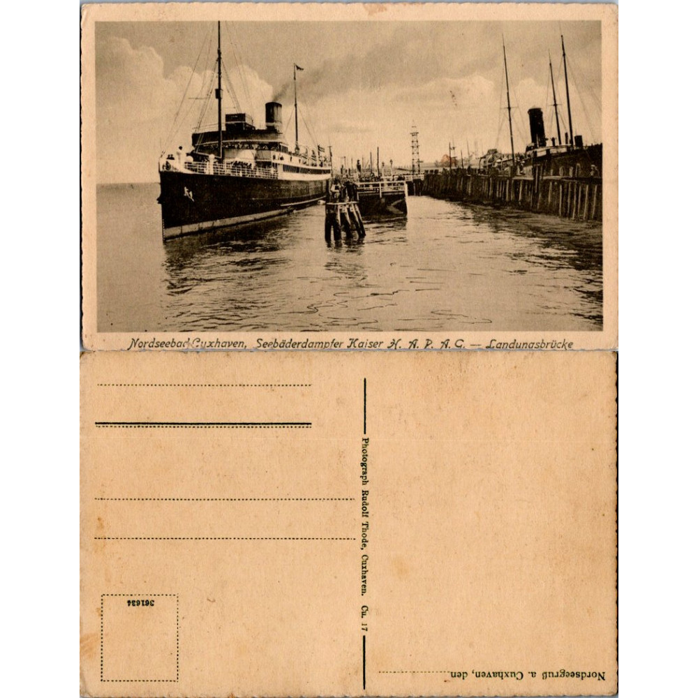 Tarjeta postal , (*), Germany – Cuxhaven