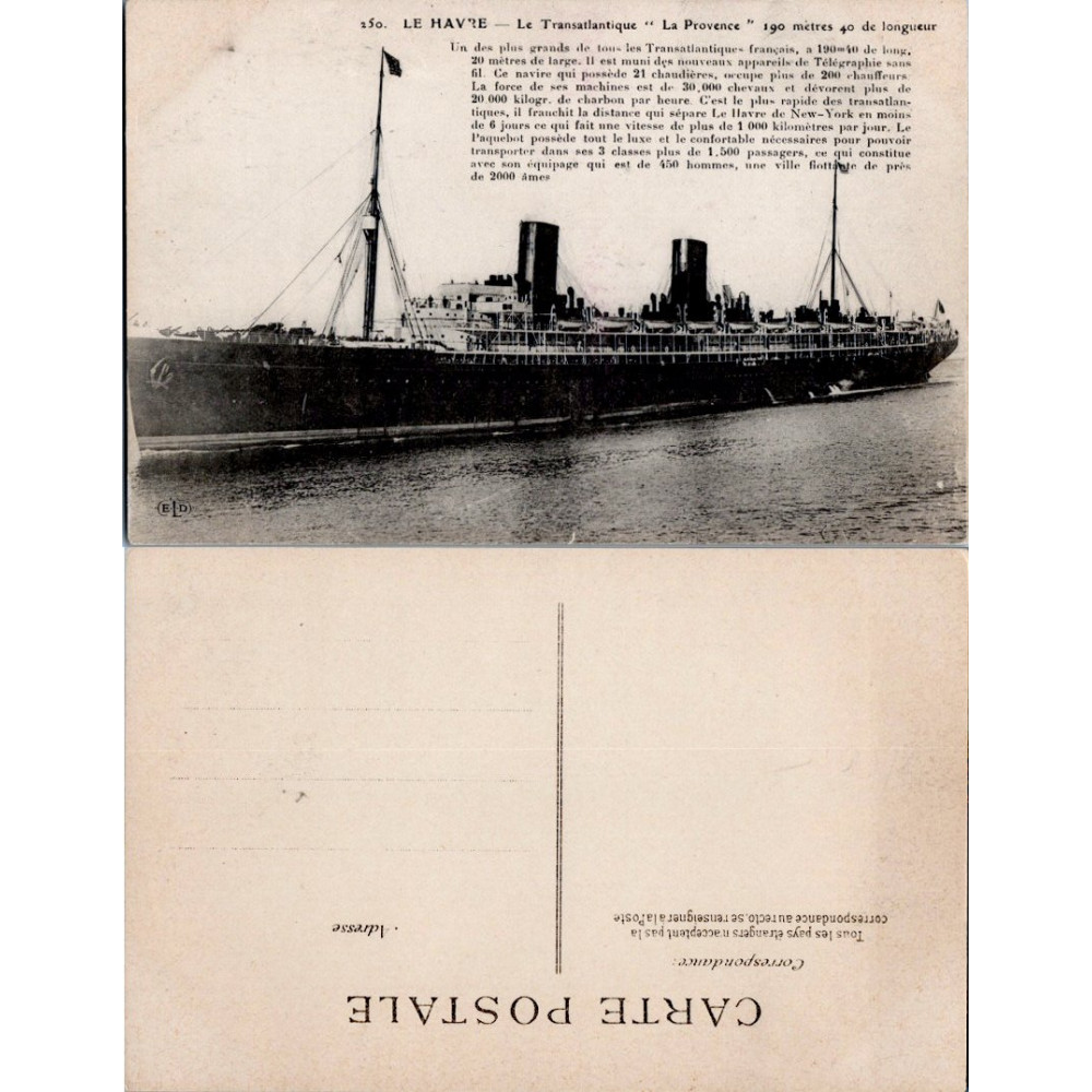 Postcard , (*), France – Le Havre