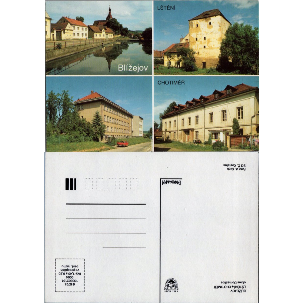 Postkarte (*), Bližejov - LŠTĚNÍ - CHOTIMĚŘ