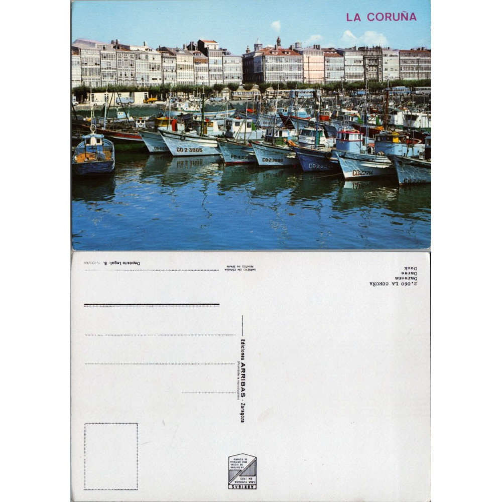 Pohlednice (*), Španělsko – La Coruña