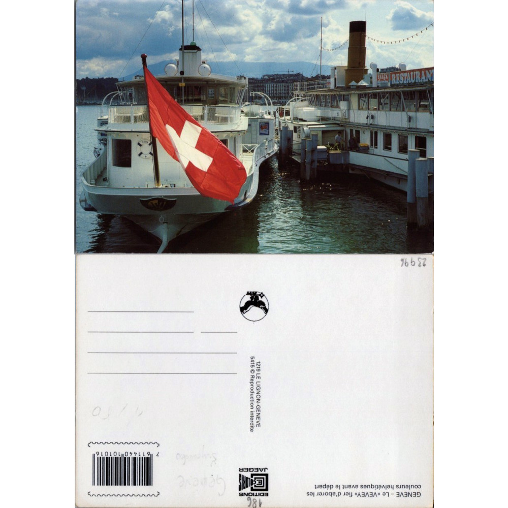 Cartão-postal , (*), Suíça – Geneva