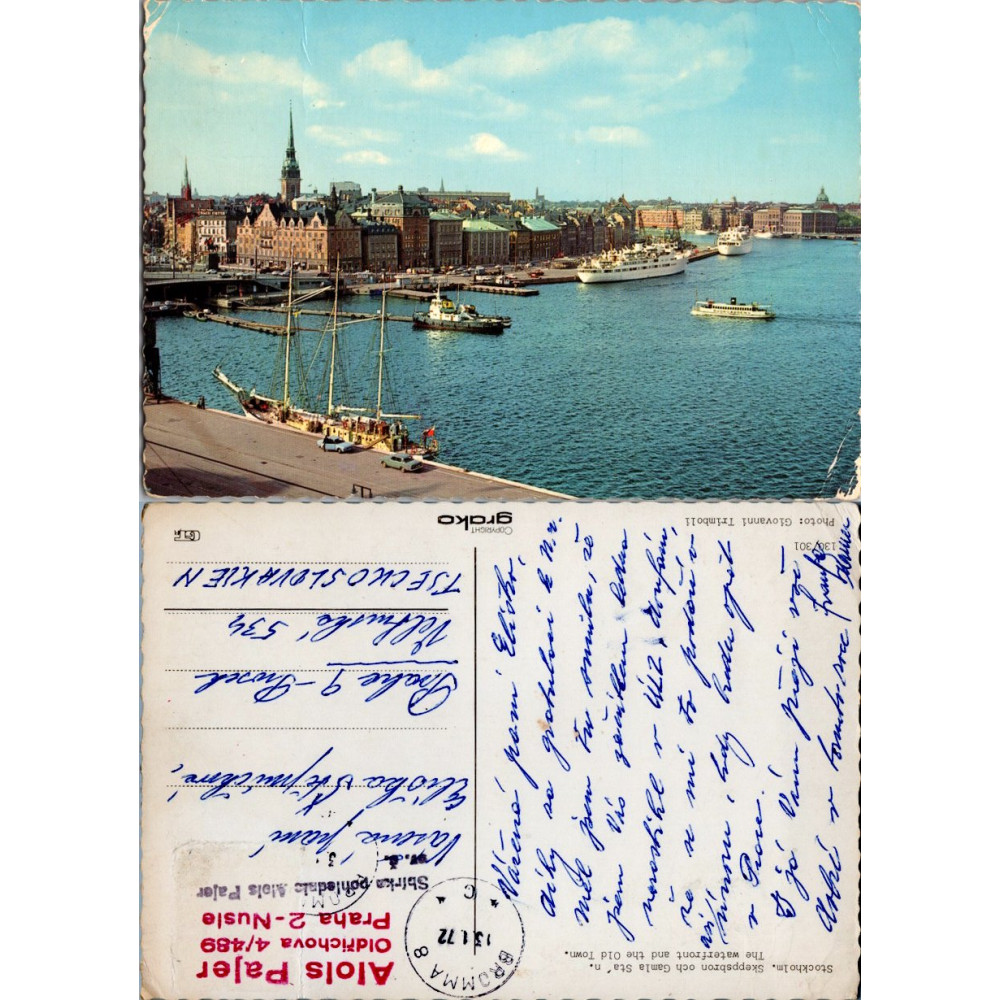 Tarjeta postal , (*), Suecia – Stockholm