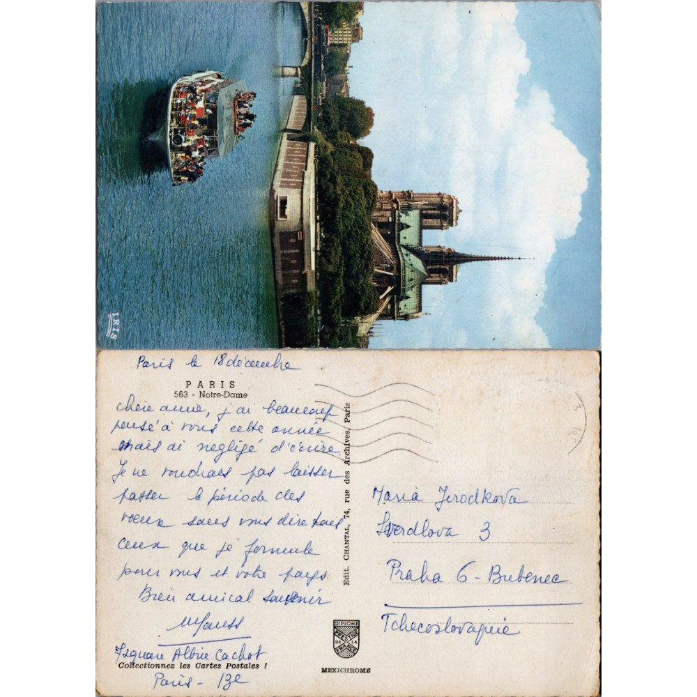 Pohlednice (*), Francie – Paříž
