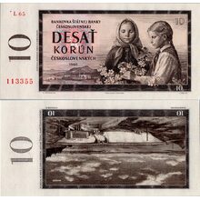 Bankovka ČSR, 10 koruna, Pi. 88d, N/UNC, 1960, serie L, číslo 113355!!!