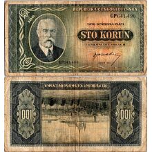 Bankovka ČSR, 100 Kčs, Pi. 63a, 4/G, serie GP, 641490