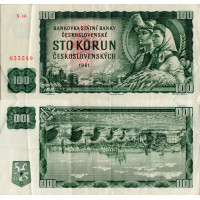 Banknote Tschechoslowakei, 100 Kčs, Pi. 91j, 4/G, 1961, Serie X, 46