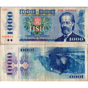 1000 Kčs, Emise 1985–1989