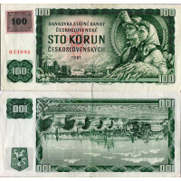Billete Chequia, 100 Kčs, Pi. 1k, 2/VF, 1961