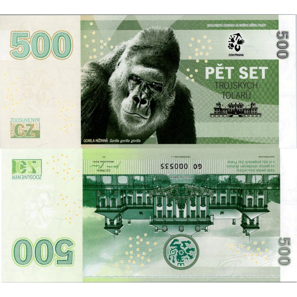 Billete souvenir, SL 000535, N/UNC, Czech Republic, series SL 2