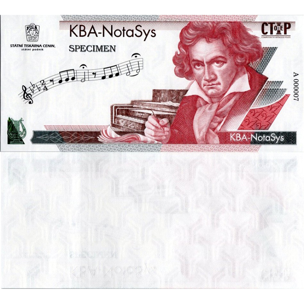 Billete souvenir, A 000007, N/UNC, series A