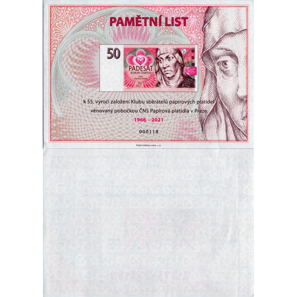 Billete souvenir, N/UNC, Czech Republic