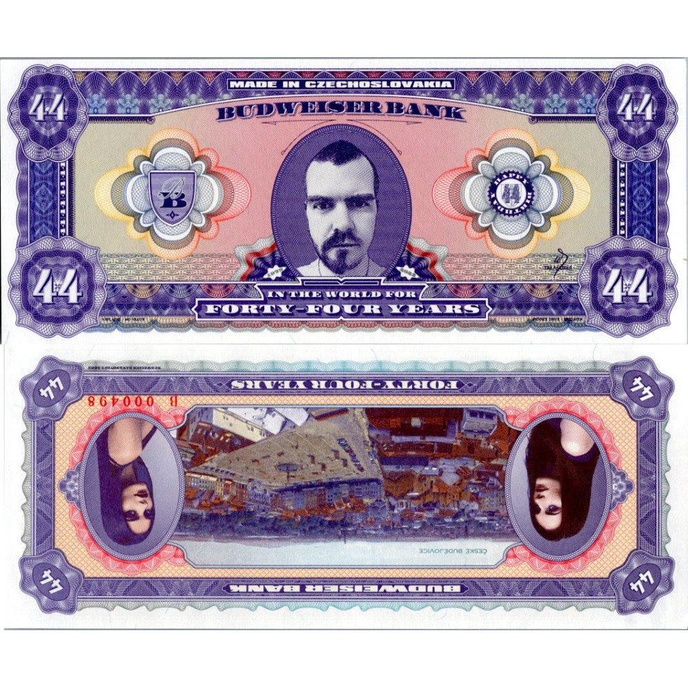 Billete souvenir, 44, N/UNC, Checoslovaquia
