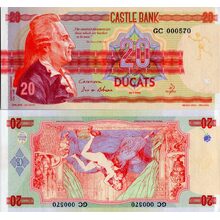 Suvenýrová bankovka, 20 Ducats, GC 000570, N/UNC, 2022, serie GC