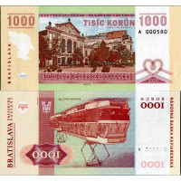 Nota souvenir, 1000, A 000580, N/UNC, 2020, series A