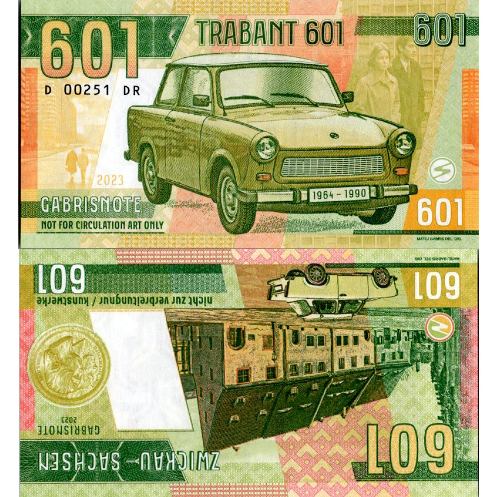 Nota de Gábriš, 601, N/UNC, 2023