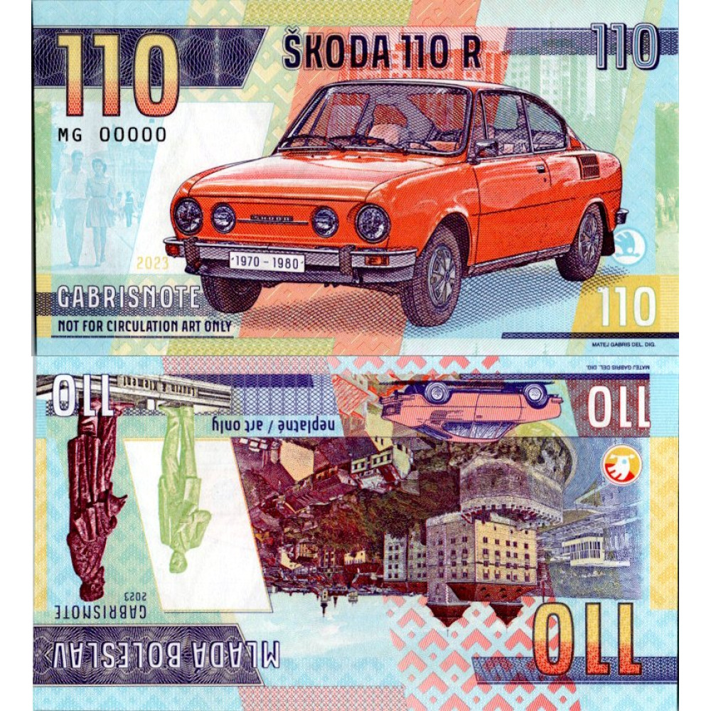 Gábriš-Banknote, MG 00000, N/UNC, 2023, serie MG, 00000