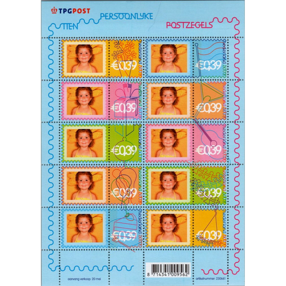 Block Niederlande, Mi.2112 (Scott 1148a)**, 39 ct