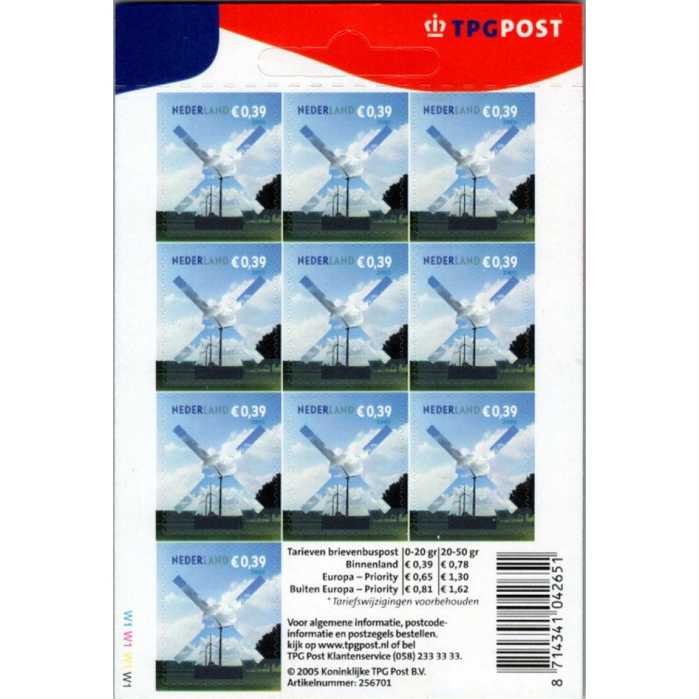 Carnet de sellos Países Bajos, Mi.2278FB (SG SB147), MNH, 10 €