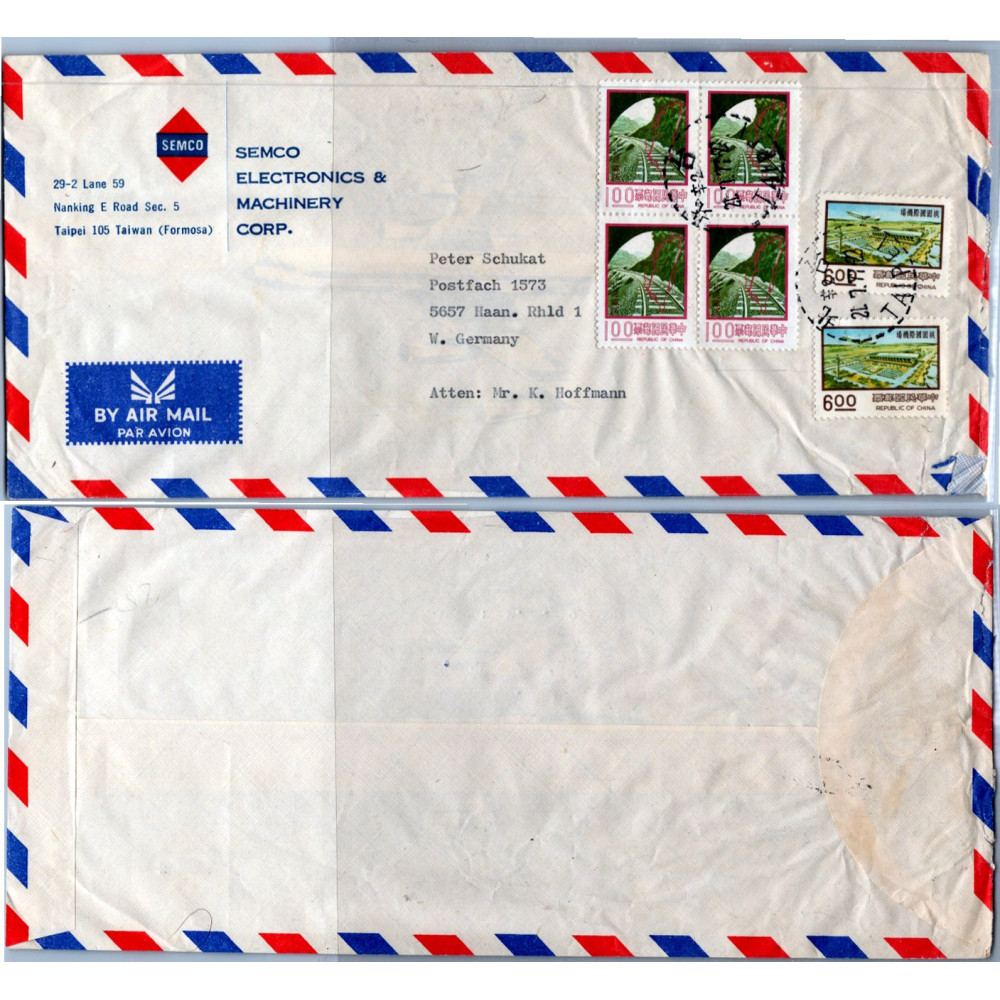 Cover Asia, Used #, Taiwan