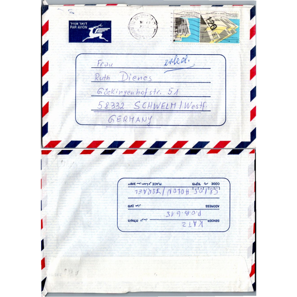 Brief Asien#, Israel