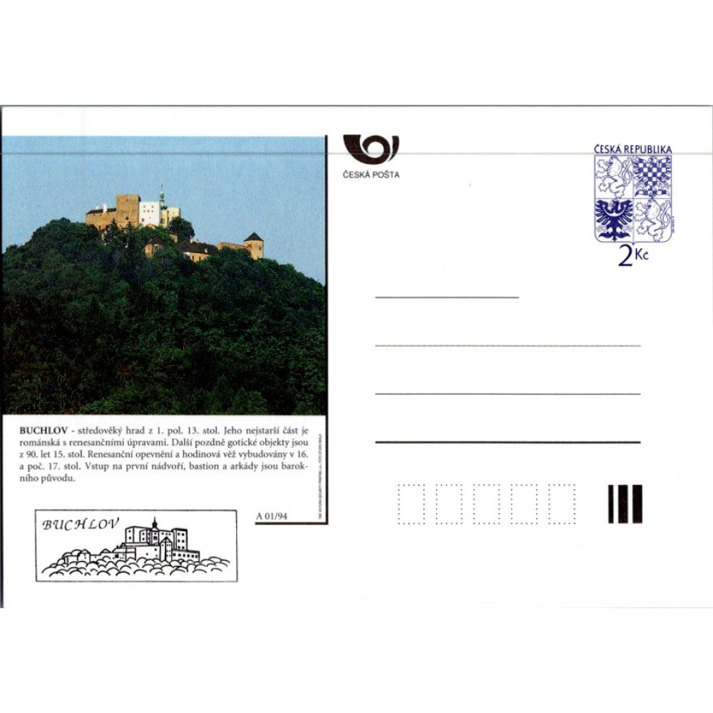 Postcard Czechia, Pof.CDV6B (Pof. CDV6B), (*)