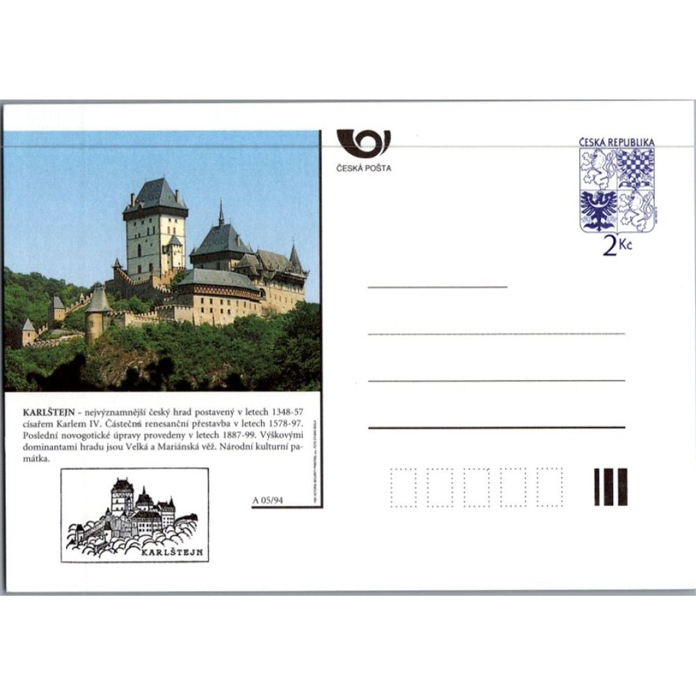Postcard Czechia, Pof.CDV6B (Pof. CDV6B), (*)
