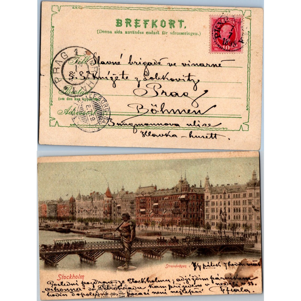 Brief Seepost#, Schweden, Trelleborg