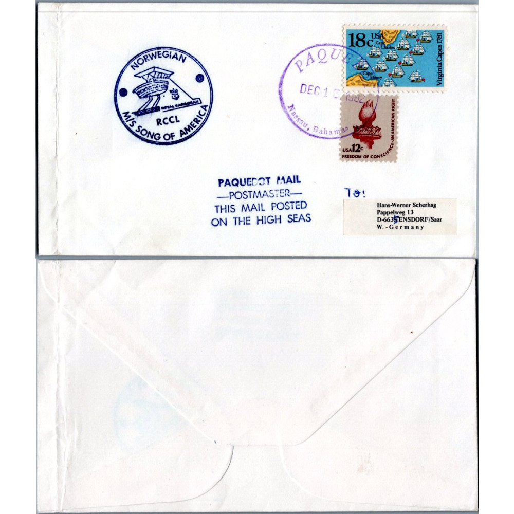 Celistvost Lodní pošta#, USA