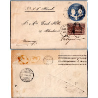 Envelope circulado Correio marítimo, Usado #, Estados Unidos da América